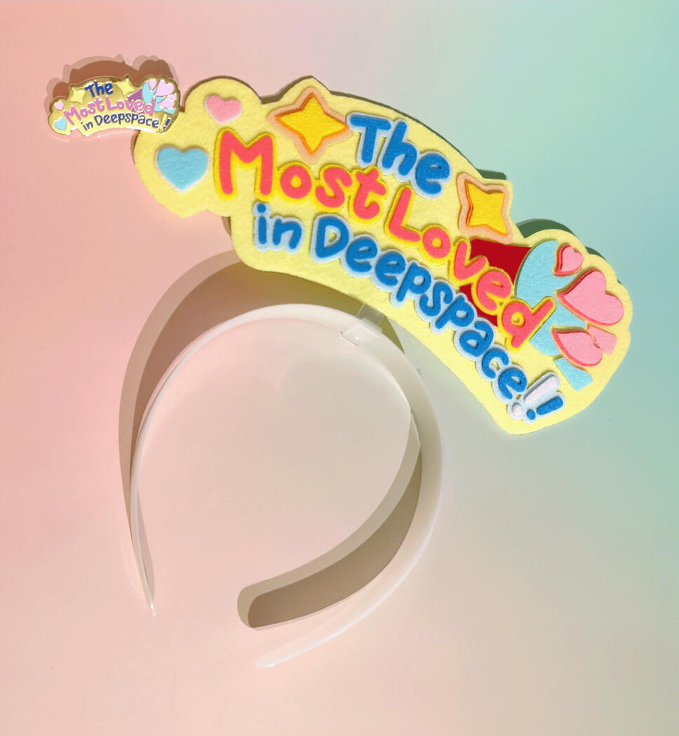 The Most Loved in Deepspace Felt Headband + Enamel Pin
