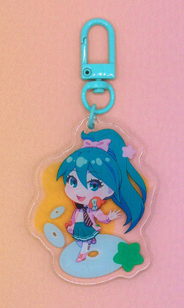 Ribbon Girl Miku Keychain