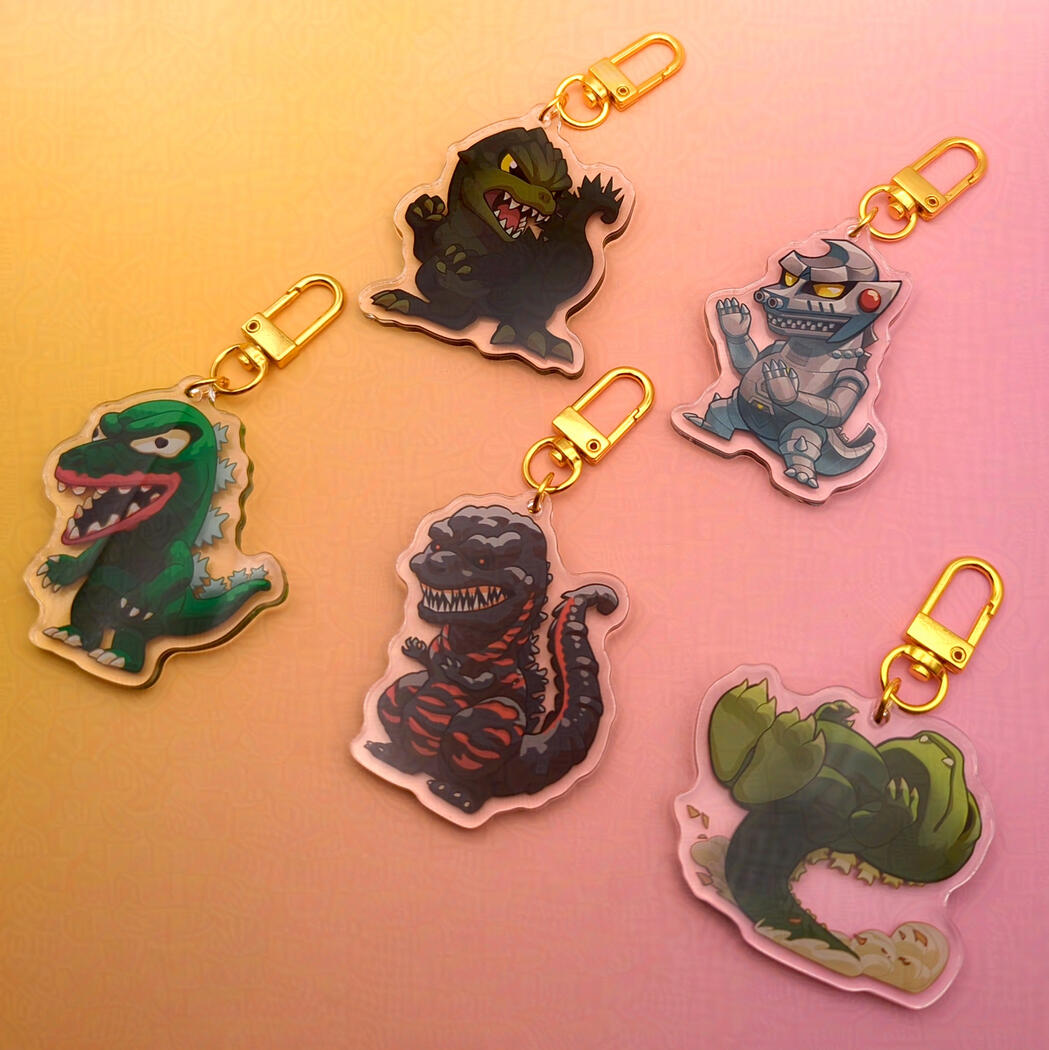 Godzilla Keychains
